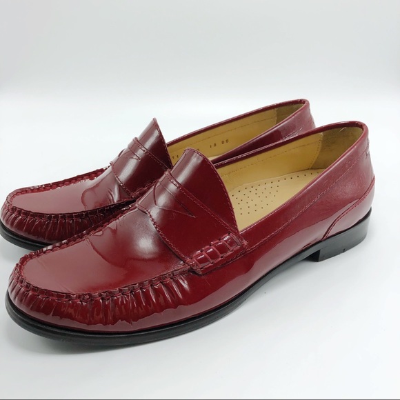 cole haan red velvet shoes